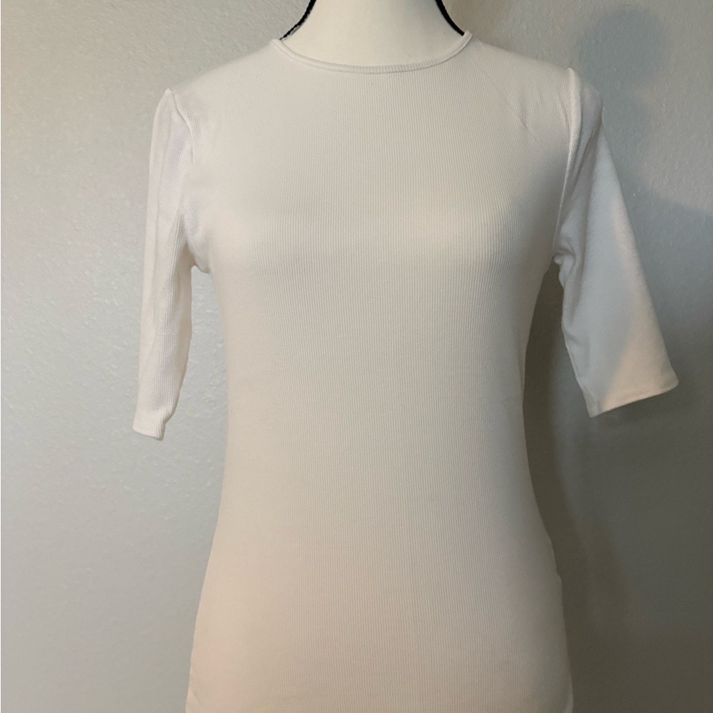 Banana Republic Classic White Short Sleeve Top